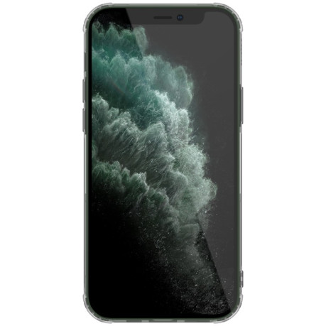 Противоударный силиконовый чехол NILLKIN Nature на iPhone 12 Pro Max - серый