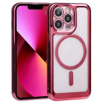 Чохол протиударний Classic Electroplating (Magsafe) для iPhone 14 - червоний