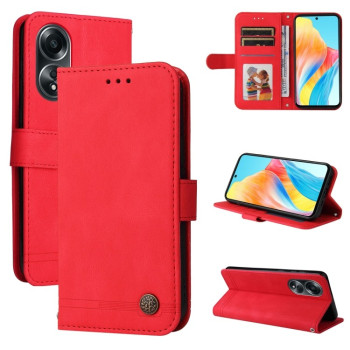 Чехол-книжка Skin Feel Life Tree для OPPO A58 4G Global - красный