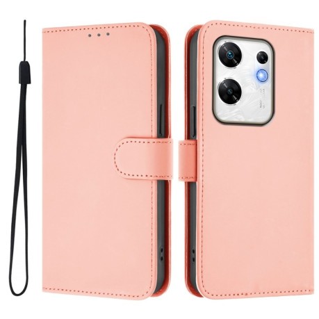 Чехол-книжка Skin Feel Solid Color Leather для Infinix Zero 30 4G - розовый