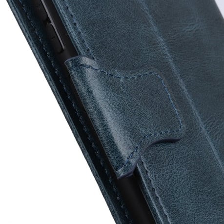 Чехол-книжка Mirren Crazy Horse Texture на Samsung Galaxy A72 - синий
