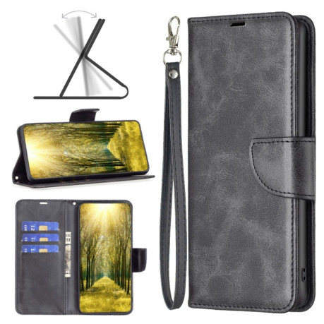 Чохол-книжка Retro Lambskin Texture Pure Color для OPPO A58 4G - чорний