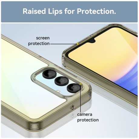 Противоударный чохол Colorful Acrylic Series для Samsung Galaxy A26 5G - прозрачно-серый