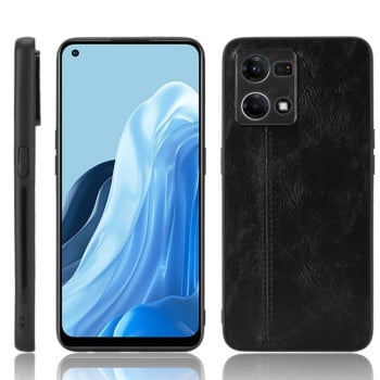 Ударозахисний чохол Sewing Cow Pattern для OPPO Reno7 4G - чорний