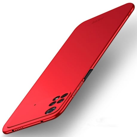 Ультратонкий чехол MOFI Frosted на Xiaomi POCO M4 Pro 4G - красный