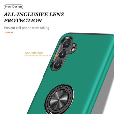Противоударный чехол Invisible Ring Holder для Samsung Galaxy A04s/A13 5G - зеленый