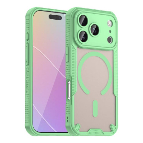 Противоударный чехол Armor Glaze MagSafe Magnetic для iPhone 17 Pro - зеленый