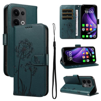 Чехол-книжка Dandelion Embossed Pattern Flip Leather для OPPO Reno13 Global - синий