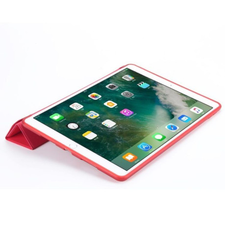 Чехол- книжка Solid Color Trid-fold + Deformation Viewing Stand на iPad  Air 2019/Pro 10.5 - красный