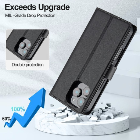 Чохол-книжка LCIMEEKE L2 Series Detachable Magsafe для iPhone 16 Pro - чорний