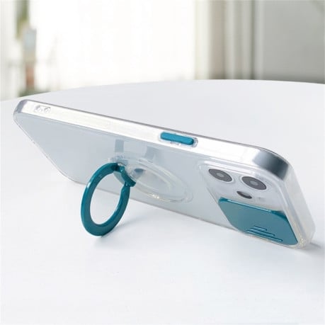 Противоударный чехол Design with Ring Holder для iPhone 11 - зеленый