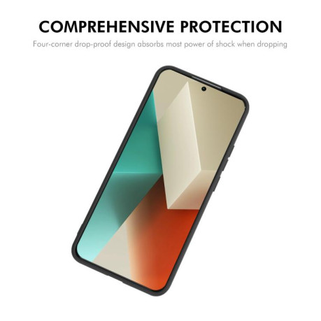 Силиконовый чехол ENKAY Liquid Silicone на Xiaomi Poco M7 Pro - черный