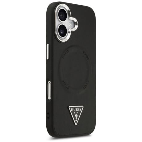 Оригинальный чехол Guess Triangle Logo с MagSafe на iPhone 17 - black