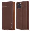 Кожаный чехол-книжка GEBEI Top-grain для iPhone 11 - коричневый