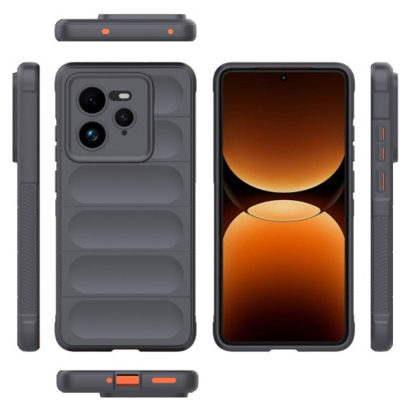 Силіконовий чохол Magic Flannel для Realme GT 7 Pro 5G - темно-сірий