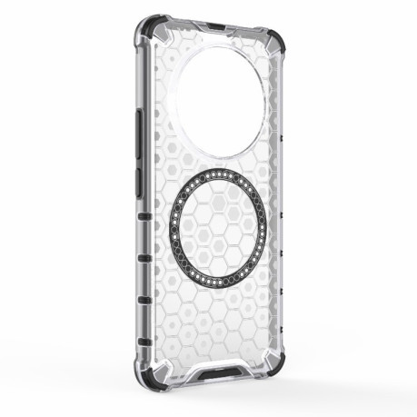 Протиударний чохол Honeycomb Magnetic Ring Shockproof на Realme 13 Pro 5G Global - білий