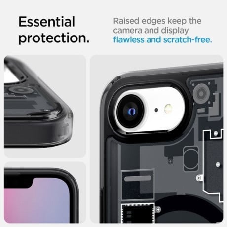 Оригинальный чехол Spigen Ultra Hybrid  Zero One Mag для iPhone 16e - Black
