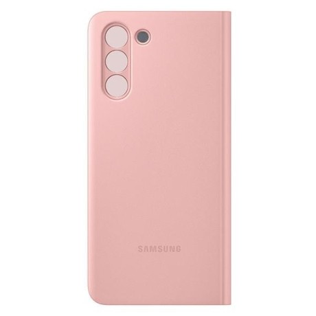 Оригинальный чехол-книжка Samsung Clear View Standing Cover для Samsung Galaxy S21 Plus pink