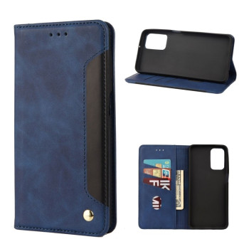 Чохол-книжка Splicing Skin Feel для Xiaomi Redmi Note 12 Pro 4G/11 Pro Global(4G/5G)/11E Pro 4G Global - синій