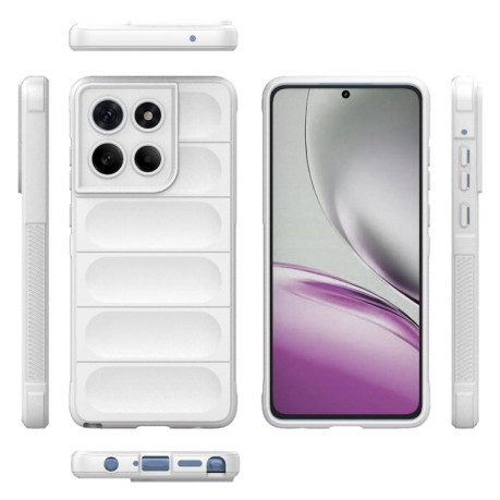 Силиконовый чехол Magic Flannel для Motorola Edge 60 Stylus 5G Global - белый