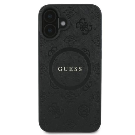 Оригинальный чехол Guess Saffiano MagSafe на iPhone 16 Plus - Black