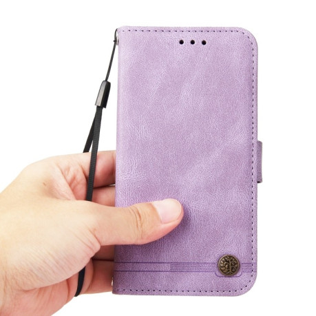Чехол-книжка Skin Feel Life Tree для OnePlus 12R - фиолетовый
