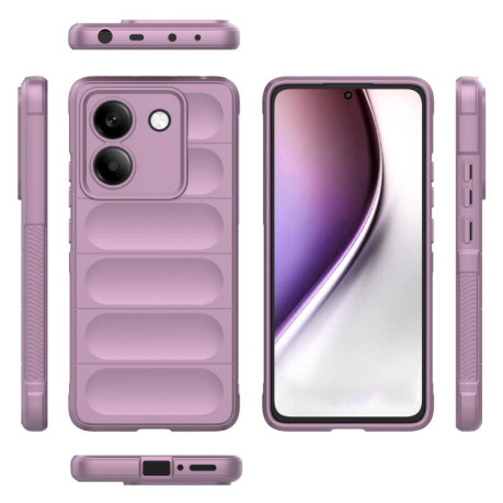 Силиконовый чехол Magic Flannel для Xiaomi Poco M7 Pro 5G - фиолетовый