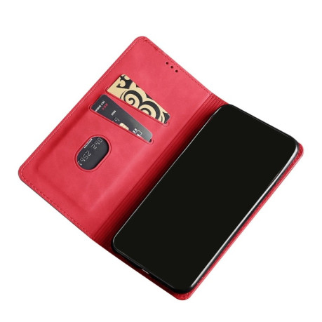 Чехол-книжка Retro-skin Business Magnetic на Samaung Galaxy S22 Ultra 5G - красный