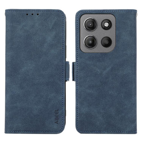 Чехол-книжка ABEEL Color Block Magnetic RFID Leather на Motorola Moto G15 4G / G05 - синий