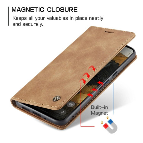 Чохол-книжка CaseMe-013 Multifunctional на Google Pixel 9 Pro XL - коричневий