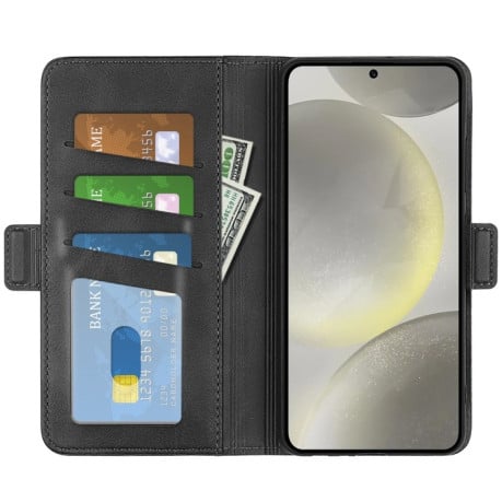 Чехол-книжка Dual-side Magnetic Buckle для Samsung Galaxy S24 FE 5G - черный