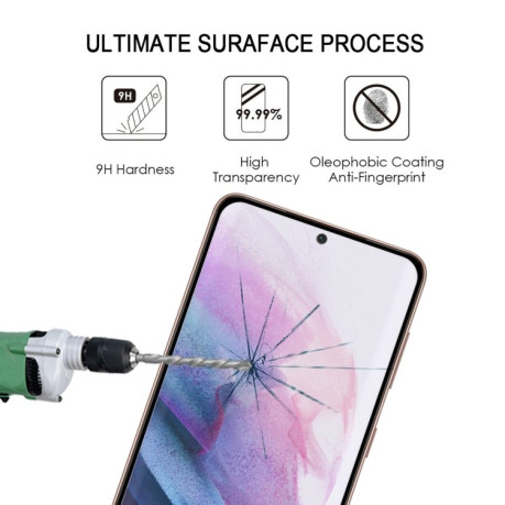 Защитное стекло 9H HD 3D Curved (Edge Glue) для Samsung Galaxy S22 Plus 5G - черное