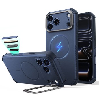Оригінальний чохол ESR Cyber Tough Kickstand з MagSafe для iPhone 17 Pro Max / 18 Pro Max — синій