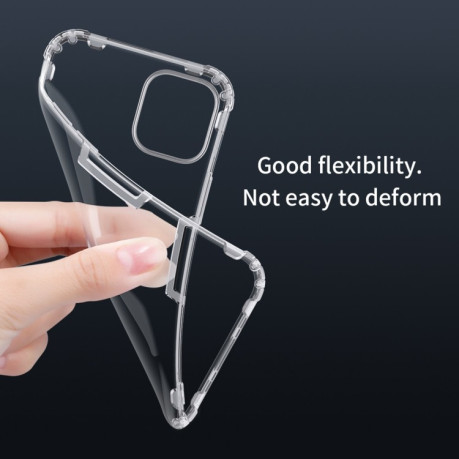Противоударный силиконовый чехол NILLKIN Nature на iPhone 12 Pro Max - серый