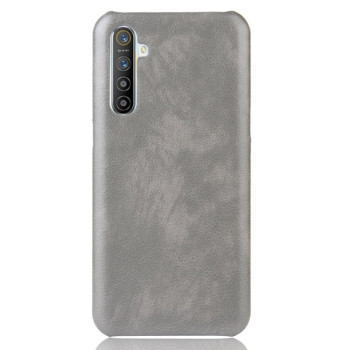 Чохол Litchi Texture на Realme XT/X2/K5-сірий