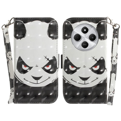 Чехол-книжка 3D Painting для Xiaomi Redmi 14C 4G/Poco C75/Redmi A4 5G - Bear