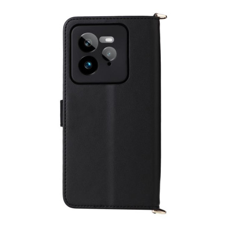 Чехол-книжка Multifunctional 6-Card Slots Leather на Realme GT 7 Pro - чорний