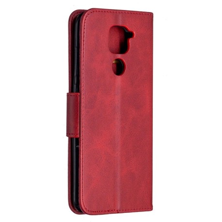 Чехол-книжка Retro Lambskin Texture для Xiaomi Redmi 10X / Note 9 - красный