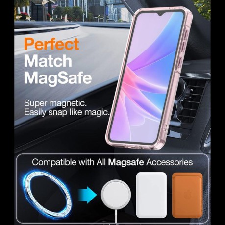 Чехол Plating Gradient Discolor MagSafe для Samsung Galaxy A56 5G - чорний