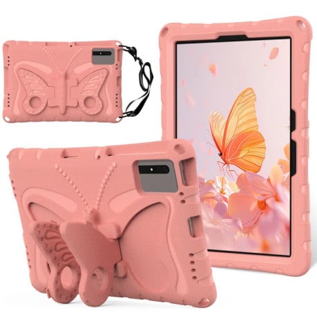 Протиударний чохол Butterfly Bracket EVA для Xiaomi Redmi Pad 2/SE 11 2025 - оранжево-рожевий