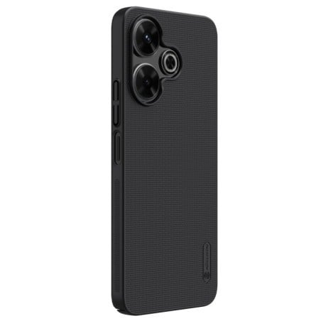 Чехол NILLKIN Frosted Shield Concave-convex на Xiaomi Poco M6 4G - черный