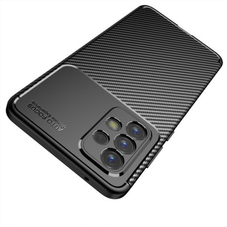 Ударозащитный чехол HMC Carbon Fiber Texture на Samsung Galaxy A33 5G - черный