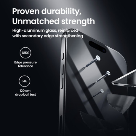 Защитное стекло Nillkin (CP+PRO) для  iPhone 16 -черное