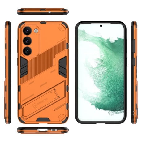 Противоударный чехол Punk Armor для Samsung Galaxy S23+ 5G - оранжевый