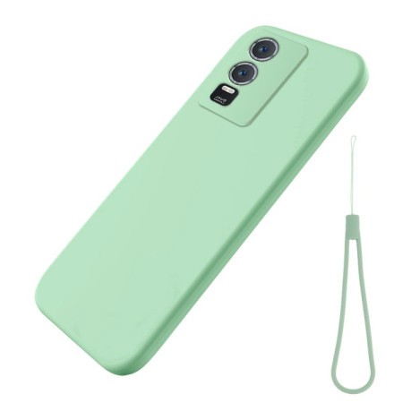 Силіконовий чохол Solid Color Liquid Silicone на Vivo Y76 5G/Y76s - зелений