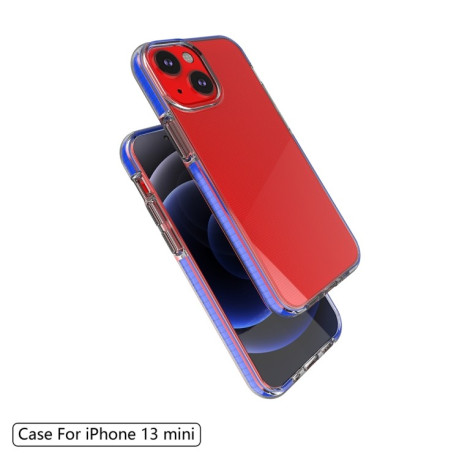 Ударозащитный чехол Double-color для iPhone 13 mini - синий