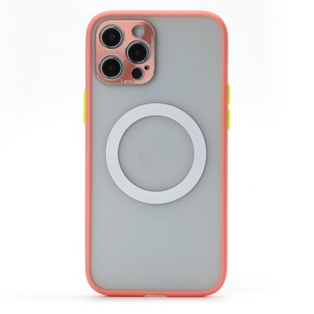 Протиударний чохол Skin Feel Magsafe Series на iPhone 12 Pro - рожевий