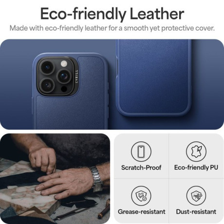 Оригінальний чохол Spigen Cyrill Kajuk (Magsafe) для iPhone 16 Pro - Navy Blue
