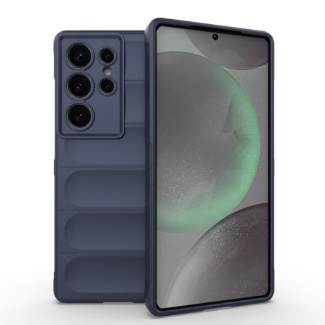 Силіконовий чохол Magic Flannel для Samsung Galaxy S25 Ultra 5G - синій