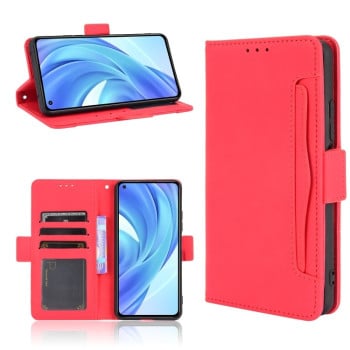 Чохол-книжка Skin Feel Calf Xiaomi Mi 11 Lite/Mi 11 Lite NE Mi 11 Lite/Mi 11 Lite NE - червоний